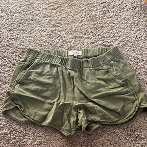 Madewell Olive Athletic Shorts